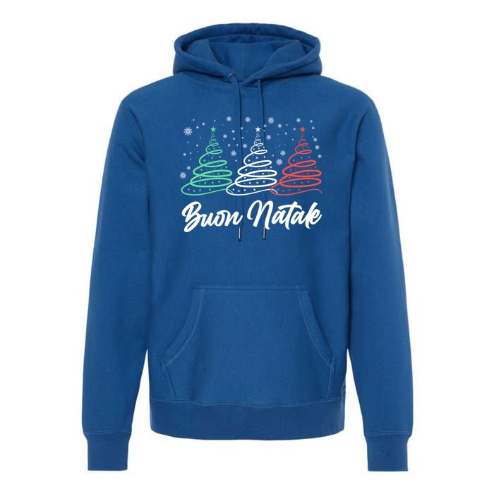 Funny Buon Natale Italy Pride Xmas Holiday Italian Christmas Gift Premium Hoodie