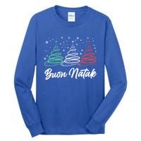 Funny Buon Natale Italy Pride Xmas Holiday Italian Christmas Gift Tall Long Sleeve T-Shirt