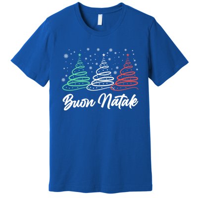 Funny Buon Natale Italy Pride Xmas Holiday Italian Christmas Gift Premium T-Shirt