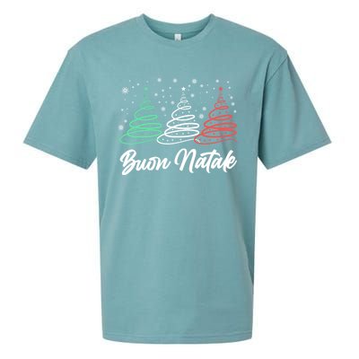 Funny Buon Natale Italy Pride Xmas Holiday Italian Christmas Gift Sueded Cloud Jersey T-Shirt