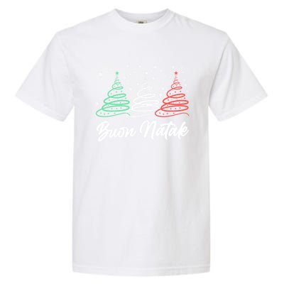 Funny Buon Natale Italy Pride Xmas Holiday Italian Christmas Gift Garment-Dyed Heavyweight T-Shirt