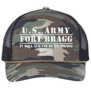 Fort Bragg Nc Basic Training It Will Always Be Ft. Bragg Retro Rope Trucker Hat Cap