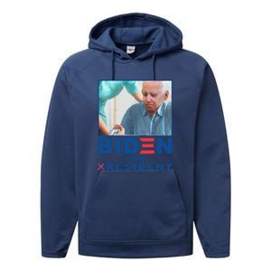 Funny Biden Nursing Biden For Resident Gift Performance Fleece Hoodie