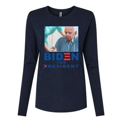 Funny Biden Nursing Biden For Resident Gift Womens Cotton Relaxed Long Sleeve T-Shirt