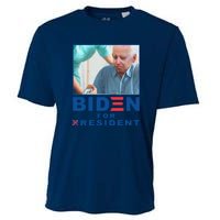 Funny Biden Nursing Biden For Resident Gift Cooling Performance Crew T-Shirt