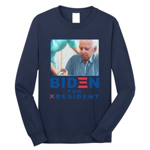 Funny Biden Nursing Biden For Resident Gift Long Sleeve Shirt