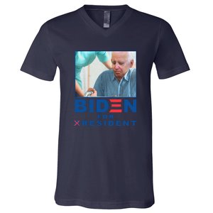 Funny Biden Nursing Biden For Resident Gift V-Neck T-Shirt