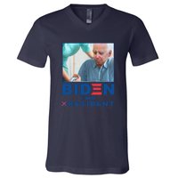 Funny Biden Nursing Biden For Resident Gift V-Neck T-Shirt