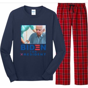 Funny Biden Nursing Biden For Resident Gift Long Sleeve Pajama Set