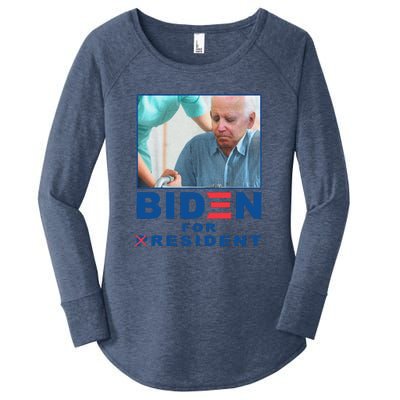 Funny Biden Nursing Biden For Resident Gift Women's Perfect Tri Tunic Long Sleeve Shirt