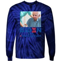 Funny Biden Nursing Biden For Resident Gift Tie-Dye Long Sleeve Shirt