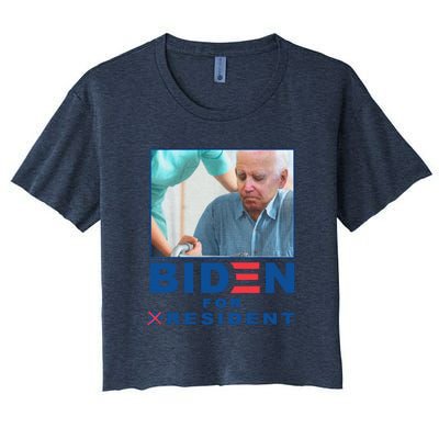 Funny Biden Nursing Biden For Resident Gift Women's Crop Top Tee