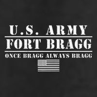 Fort Bragg Nc Basic Training Once Bragg Always Bragg Garment-Dyed Fleece Hoodie