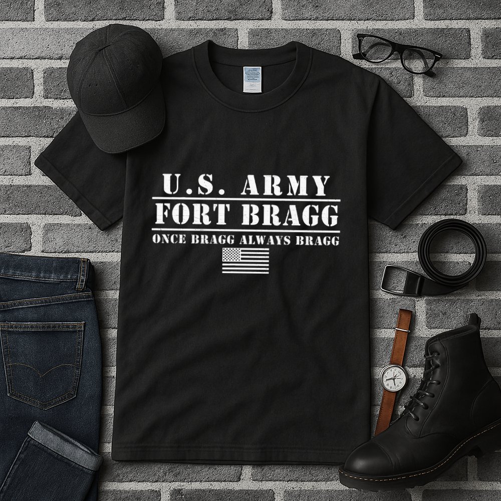 Fort Bragg Nc Basic Training Once Bragg Always Bragg Tall T-Shirt