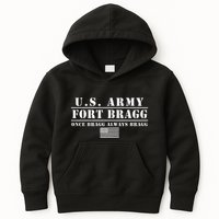Fort Bragg Nc Basic Training Once Bragg Always Bragg Kids Hoodie