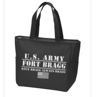 Fort Bragg Nc Basic Training Once Bragg Always Bragg Zip Tote Bag