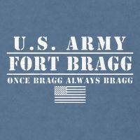 Fort Bragg Nc Basic Training Once Bragg Always Bragg Garment-Dyed Sweatshirt