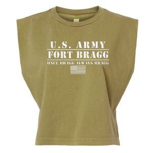 Fort Bragg Nc Basic Training Once Bragg Always Bragg Garment-Dyed Women's Muscle Tee