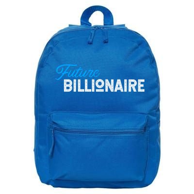 Future Billionaire Novelty Gift Meaningful Gift 16 in Basic Backpack