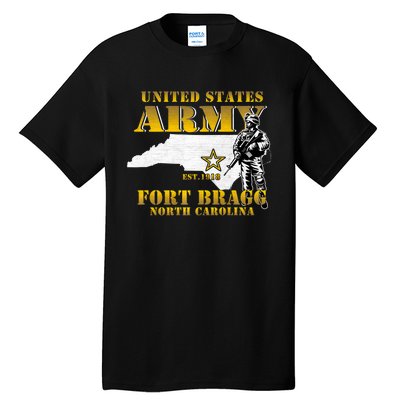 Fort Bragg North Carolina Nc Army Base Army Basic Training Tall T-Shirt