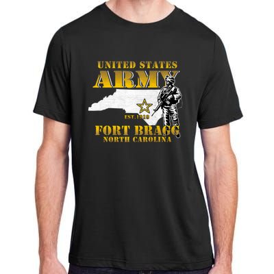 Fort Bragg North Carolina Nc Army Base Army Basic Training Adult ChromaSoft Performance T-Shirt