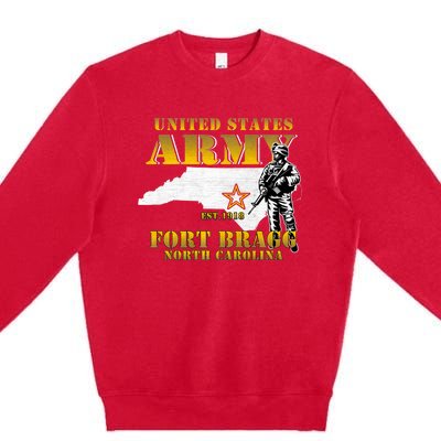 Fort Bragg North Carolina Nc Army Base Army Basic Training Premium Crewneck Sweatshirt