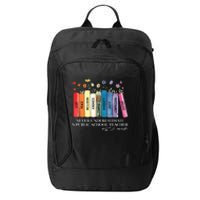 Floral Books Never Underestimate A Public School Teacher City Backpack