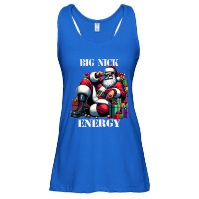 Fun Big Nick Energy Funny Santa Claus Christmas Xmas Cool  Ladies Essential Flowy Tank