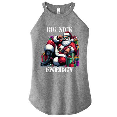 Fun Big Nick Energy Funny Santa Claus Christmas Xmas Cool  Women’s Perfect Tri Rocker Tank