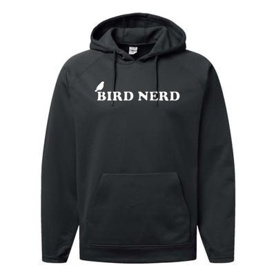 Funny Bird Nerd For Bird Watchers Performance Fleece Hoodie