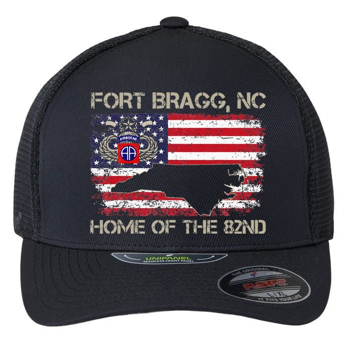 Fort Bragg NC Home Of The 82nd Airborne Veterans Day Flexfit Unipanel Trucker Cap