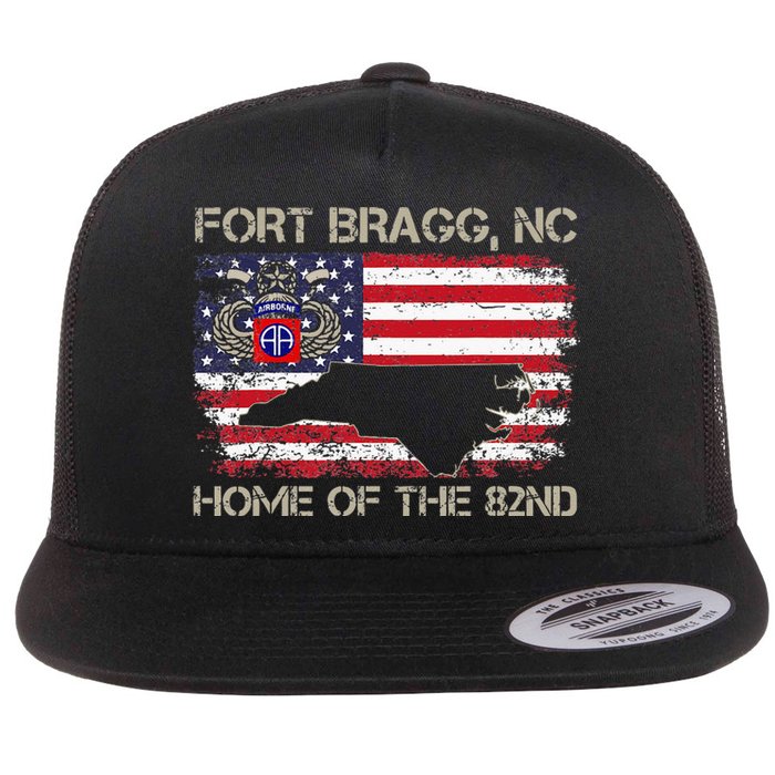 Fort Bragg NC Home Of The 82nd Airborne Veterans Day Flat Bill Trucker Hat