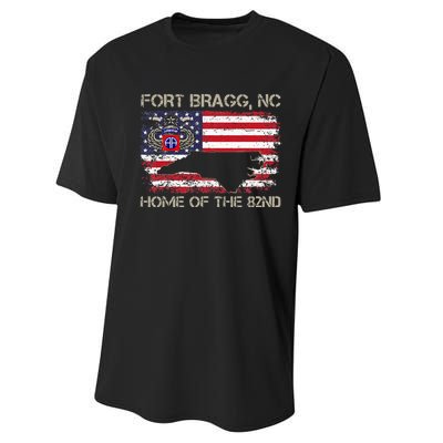 Fort Bragg NC Home Of The 82nd Airborne Veterans Day Performance Sprint T-Shirt