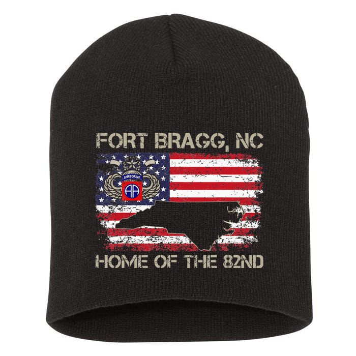 Fort Bragg NC Home Of The 82nd Airborne Veterans Day Short Acrylic Beanie