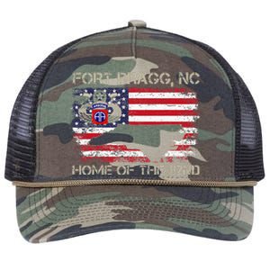 Fort Bragg NC Home Of The 82nd Airborne Veterans Day Retro Rope Trucker Hat Cap