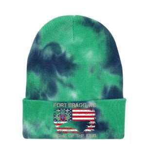 Fort Bragg NC Home Of The 82nd Airborne Veterans Day Tie Dye 12in Knit Beanie