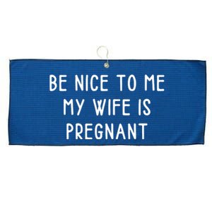 Funny Be Nice To Me Large Microfiber Waffle Golf Towel