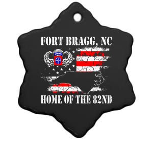 Fort Bragg NC Home Of The 82nd Airborne Veterans Day Ceramic Star Ornament