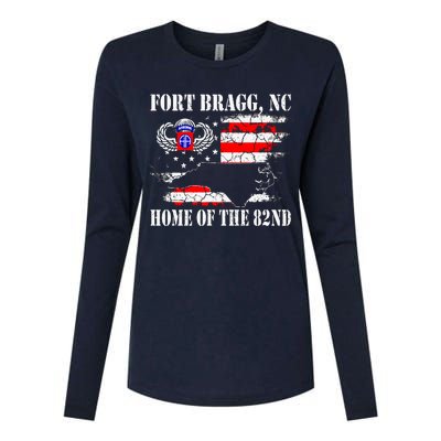 Fort Bragg NC Home Of The 82nd Airborne Veterans Day Womens Cotton Relaxed Long Sleeve T-Shirt