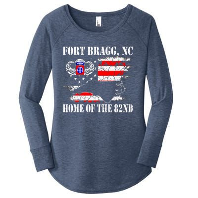 Fort Bragg NC Home Of The 82nd Airborne Veterans Day Women's Perfect Tri Tunic Long Sleeve Shirt