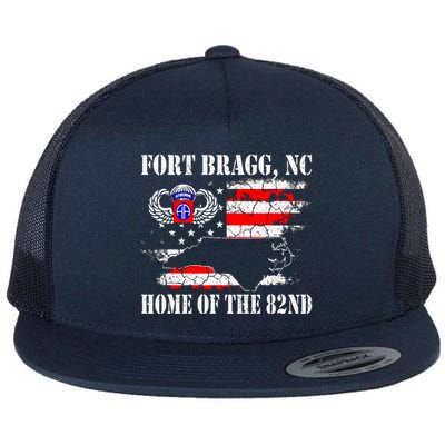 Fort Bragg NC Home Of The 82nd Airborne Veterans Day Flat Bill Trucker Hat