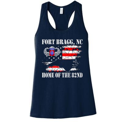 Fort Bragg NC Home Of The 82nd Airborne Veterans Day Women's Racerback Tank