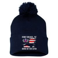 Fort Bragg NC Home Of The 82nd Airborne Veterans Day Pom Pom 12in Knit Beanie