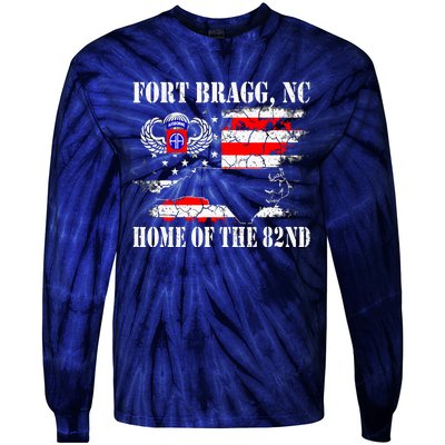 Fort Bragg NC Home Of The 82nd Airborne Veterans Day Tie-Dye Long Sleeve Shirt