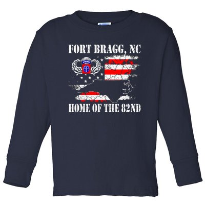 Fort Bragg NC Home Of The 82nd Airborne Veterans Day Toddler Long Sleeve Shirt