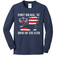 Fort Bragg NC Home Of The 82nd Airborne Veterans Day Kids Long Sleeve Shirt