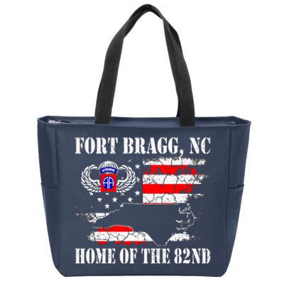 Fort Bragg NC Home Of The 82nd Airborne Veterans Day Zip Tote Bag