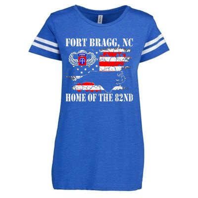 Fort Bragg NC Home Of The 82nd Airborne Veterans Day Enza Ladies Jersey Football T-Shirt