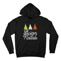 Funny Buon Natale Italy Pride Xmas Holiday Italian Christmas Long Sleeve Hoodie