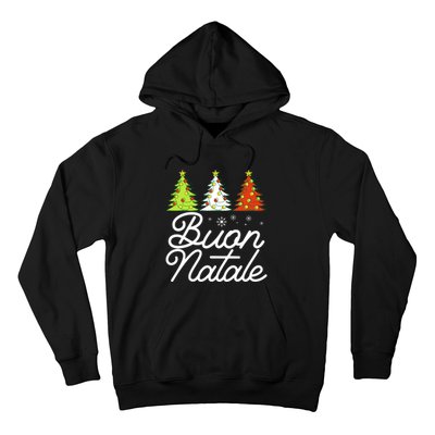 Funny Buon Natale Italy Pride Xmas Holiday Italian Christmas Long Sleeve Hoodie